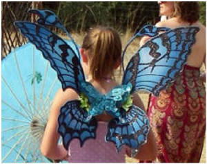Blue Monarch Butterfly Fairy