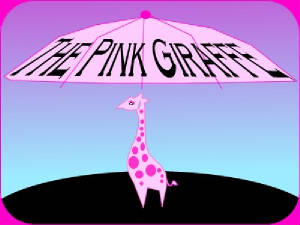 This is a pink giraffe